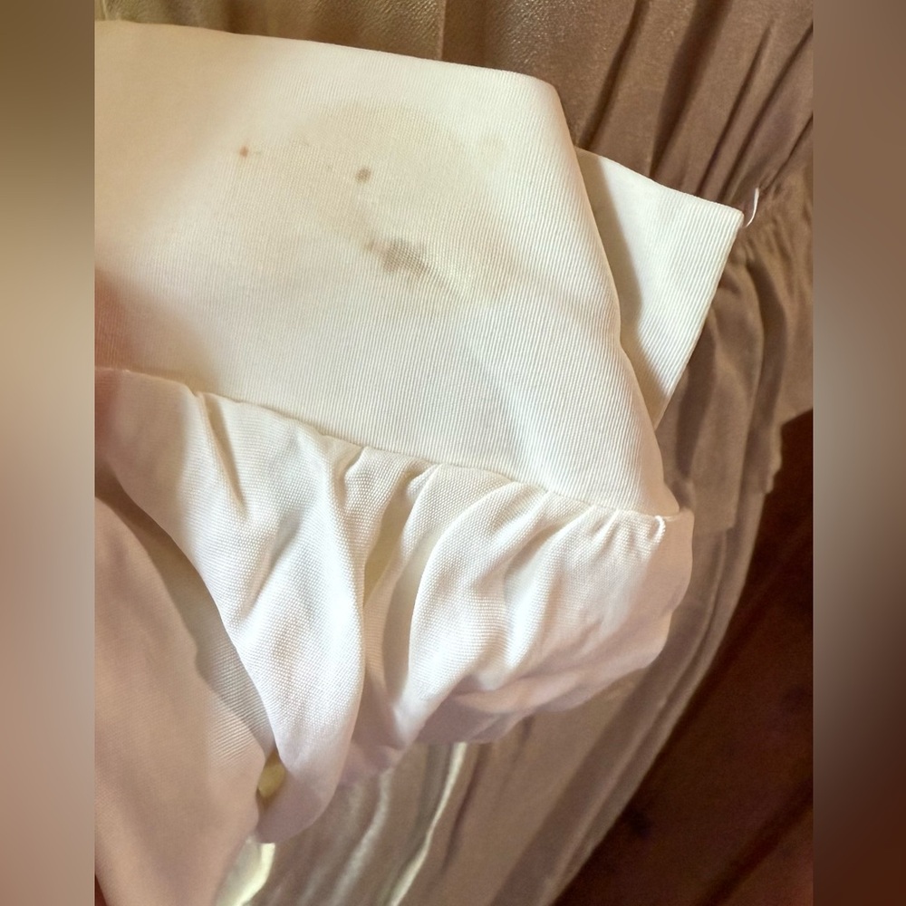 Vintage Miss Scarlet size 6 Elegant Cream‎ Button-Up Dress - Picture 11 of 12